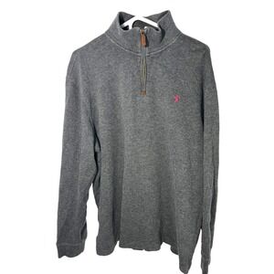 Polo Ralph Lauren Men's 1/4 Zip Pullover Sweater Gray Size XL Long Sleeve